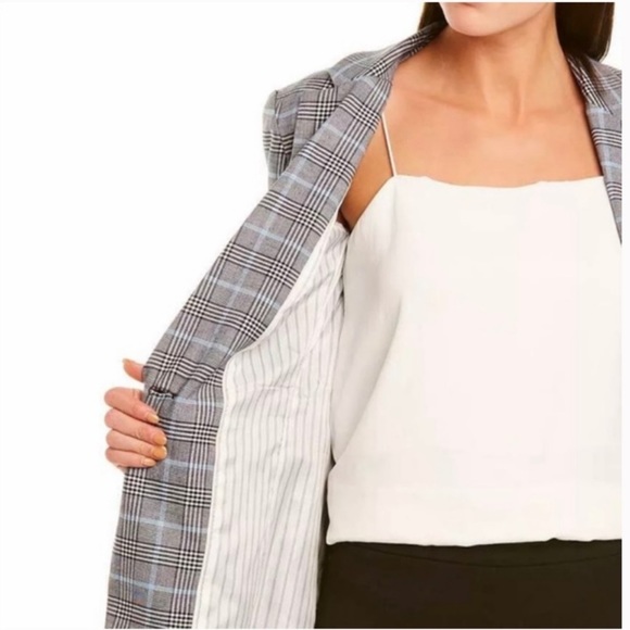 1.State Plaid Blazer Blue/Grey Size 6 - Picture 3 of 9